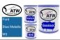 Preview: Ford, Blue Metallic, M3: 1L Lackdose + 1L Klarlack + 500ml Härter - Set, von ATW Autoteile West.